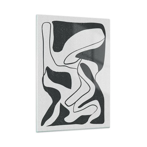 Schilderen op glas - Abstract doolhofplezier - 50x70 cm
