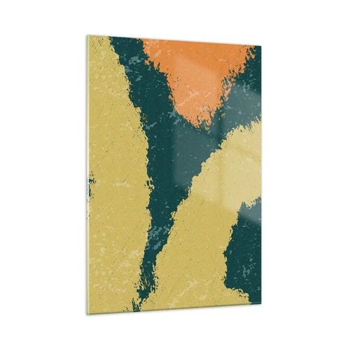 Schilderen op glas - Abstractie – langzame beweging - 50x70 cm