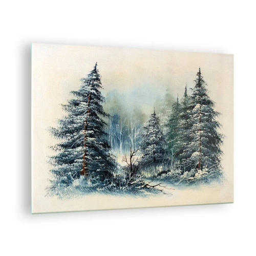 Schilderen op glas Arttor 70x50 cm - Klaar voor kerst - Landschap, Woud, Natuur, Bomen, Schilderen, Naar de woonkamer, Naar de slaapkamer, Wit, Bruin, Horizontaal, Glas, GAA70x50-4641