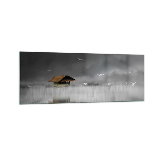 Schilderen op glas - Beschutting tegen regen - 140x50 cm