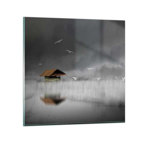 Schilderen op glas - Beschutting tegen regen - 40x40 cm