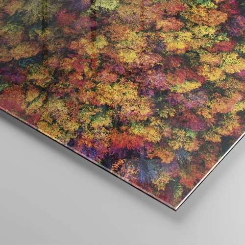 Schilderen op glas - Boeket herfstbomen - 160x50 cm