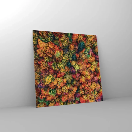 Schilderen op glas - Boeket herfstbomen - 60x60 cm