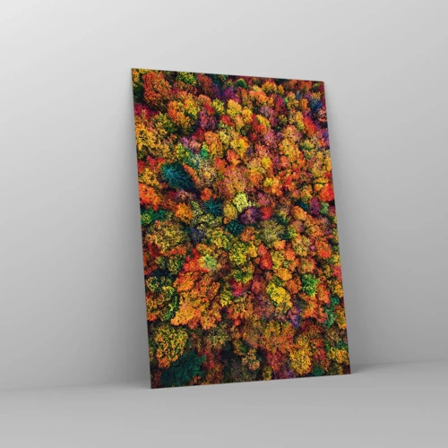 Schilderen op glas - Boeket herfstbomen - 70x100 cm