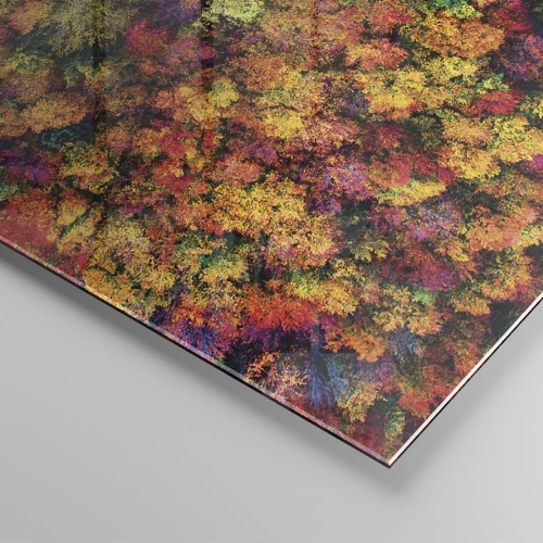 Schilderen op glas - Boeket herfstbomen - 70x100 cm