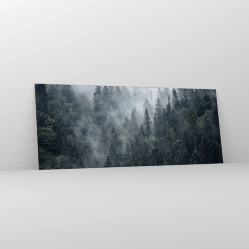 Schilderen op glas - Bos dageraad - 100x40 cm