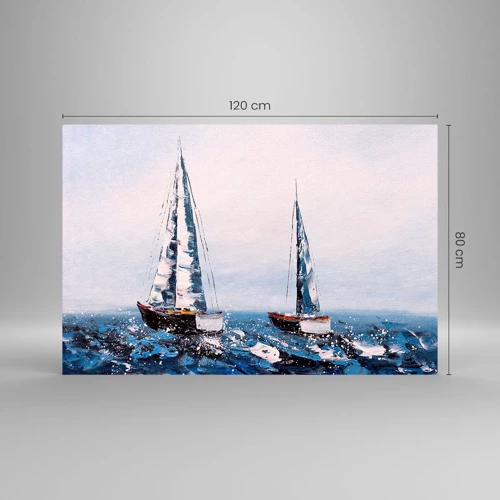 Schilderen op glas - Broederschap van de wind - 120x80 cm