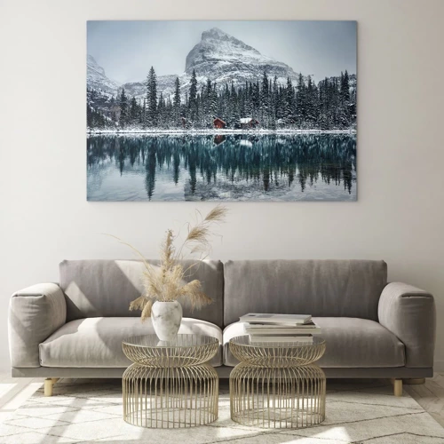 Schilderen op glas - Canadese stilte - 70x50 cm