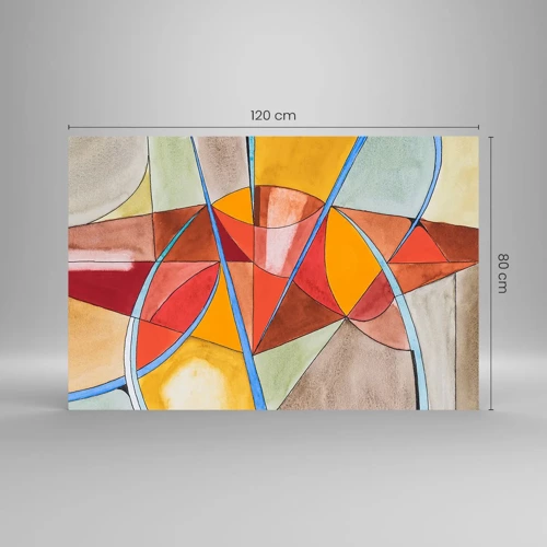 Schilderen op glas - Carrousel, de droomcarrousel - 120x80 cm