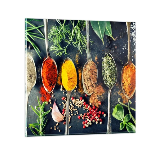 Schilderen op glas - Culinaire magie - 30x30 cm