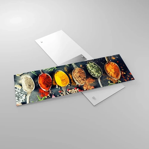 Schilderen op glas - Culinaire magie - 90x30 cm