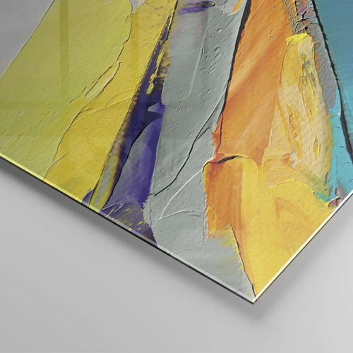 Schilderen op glas - De anatomie van licht - 160x50 cm