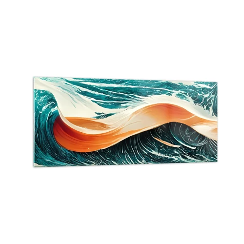 Schilderen op glas - De droom van elke surfer - 120x50 cm