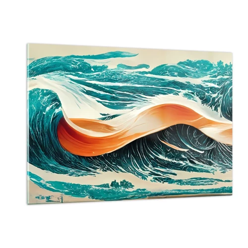 Schilderen op glas - De droom van elke surfer - 120x80 cm
