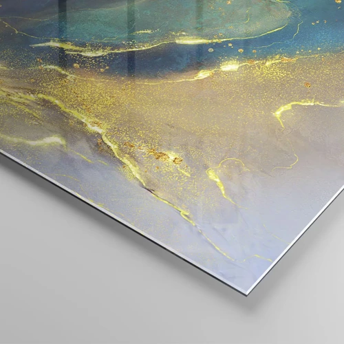 Schilderen op glas - De gouden poel - 70x50 cm