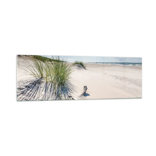 Schilderen op glas - De mooiste zandstrand? Oostzee-strand - 160x50 cm