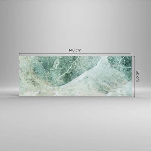 Schilderen op glas - De nobele kou van steen - 140x50 cm