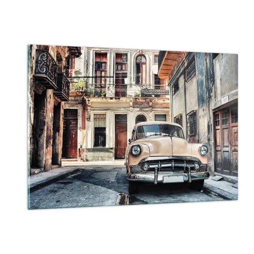Schilderen op glas - De siësta in Havana - 120x80 cm