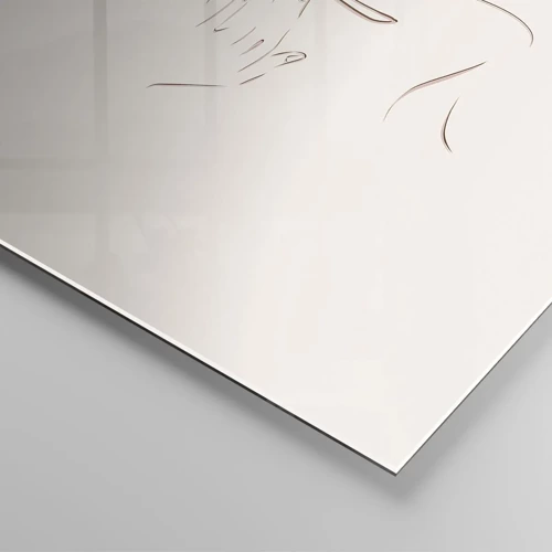 Schilderen op glas - De vorm van verlangen - 120x50 cm