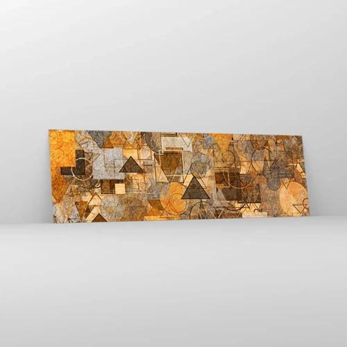 Schilderen op glas - De wereld in vorm - 160x50 cm