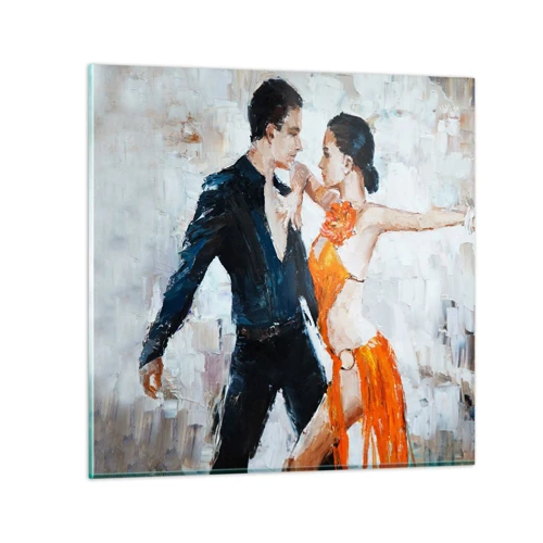 Schilderen op glas - Dirty dancing - 60x60 cm