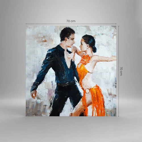 Schilderen op glas - Dirty dancing - 70x70 cm
