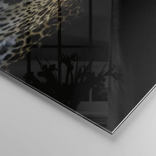 Schilderen op glas - Donkere schoonheid - 100x40 cm