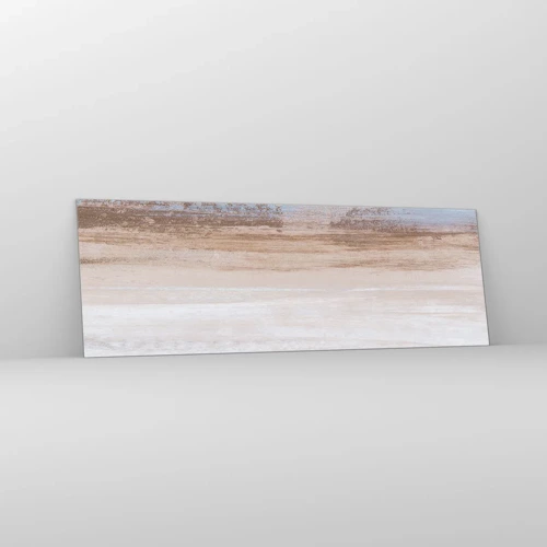 Schilderen op glas - Dubbelzinnig landschap - 90x30 cm