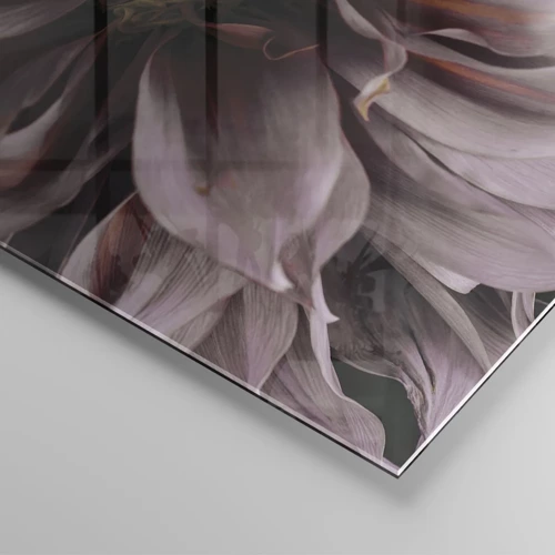 Schilderen op glas - Een bloemenhart - 100x40 cm