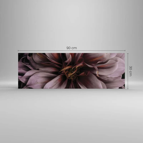 Schilderen op glas - Een bloemenhart - 90x30 cm