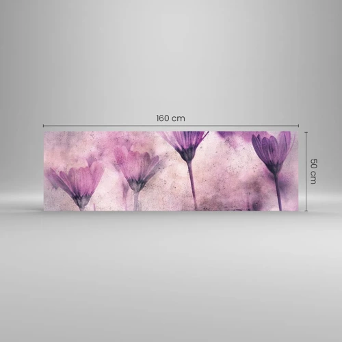 Schilderen op glas - Een droom van bloemen - 160x50 cm