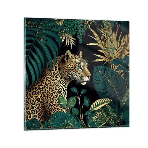 Schilderen op glas - Een gastheer in de jungle - 30x30 cm