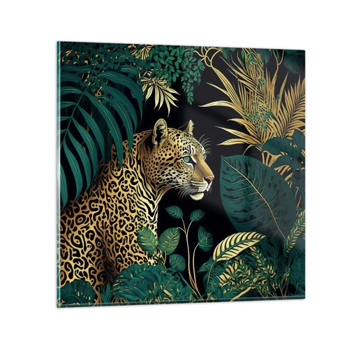 Schilderen op glas - Een gastheer in de jungle - 60x60 cm