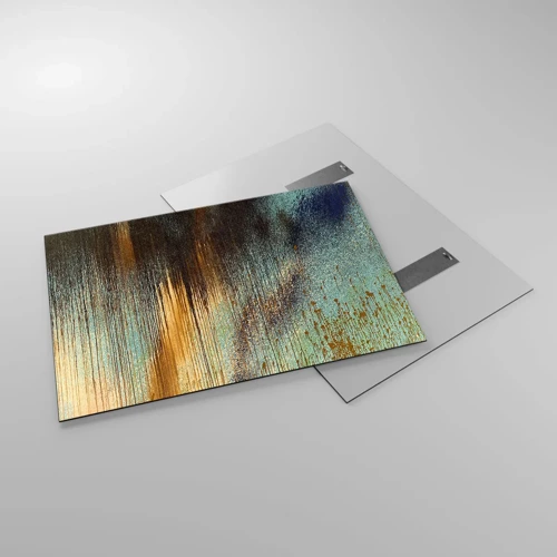 Schilderen op glas - Een niet toevallig kleurrijke compositie - 100x70 cm