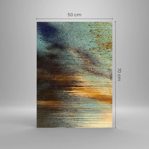 Schilderen op glas - Een niet toevallig kleurrijke compositie - 50x70 cm