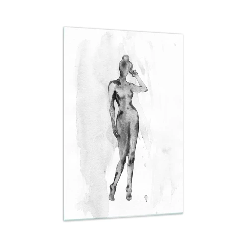 Schilderen op glas - Een onderzoek naar het ideaal van vrouwelijkheid - 70x100 cm