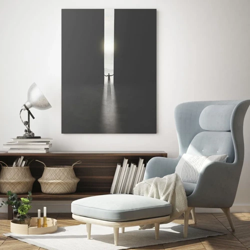 Schilderen op glas - Een stap naar een mooie toekomst - 70x100 cm