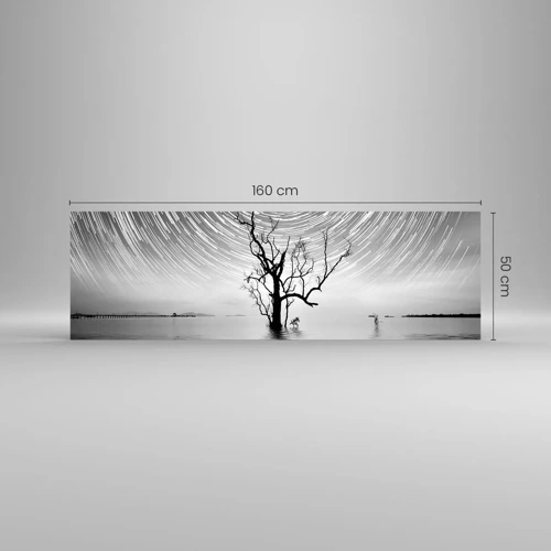 Schilderen op glas - Een symfonie van de natuur - 160x50 cm