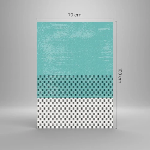 Schilderen op glas - Een uitgebalanceerde compositie - 70x100 cm