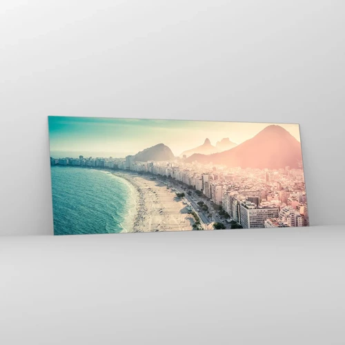 Schilderen op glas - Eeuwige vakantie in Rio - 100x40 cm