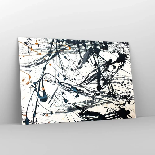 Schilderen op glas - Expressionistische abstractie - 120x80 cm