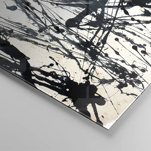 Schilderen op glas - Expressionistische abstractie - 40x40 cm