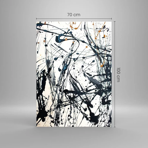 Schilderen op glas - Expressionistische abstractie - 70x100 cm