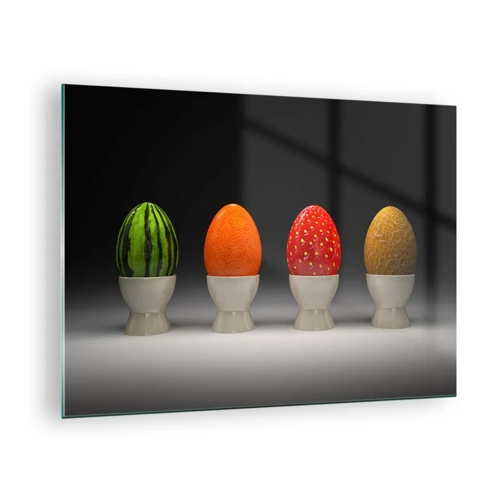 Schilderen op glas - Fruit ontbijt - 70x50 cm