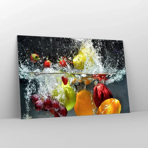 Schilderen op glas - Fruit verfrissing - 120x80 cm