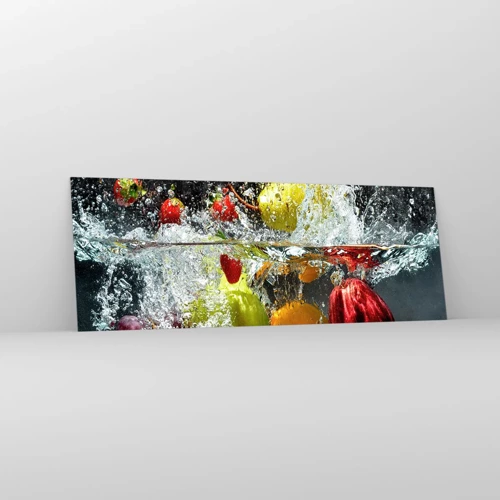 Schilderen op glas - Fruit verfrissing - 140x50 cm