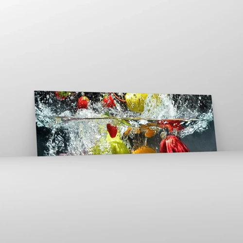 Schilderen op glas - Fruit verfrissing - 160x50 cm