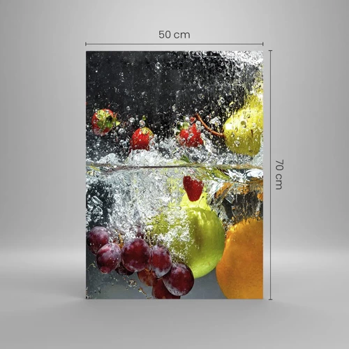 Schilderen op glas - Fruit verfrissing - 50x70 cm