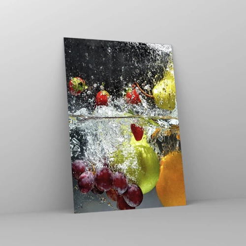 Schilderen op glas - Fruit verfrissing - 50x70 cm