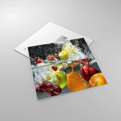 Schilderen op glas - Fruit verfrissing - 60x60 cm